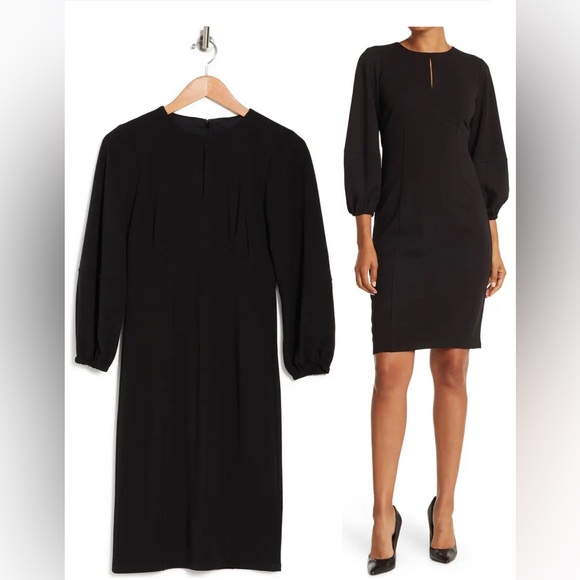Donna Morgan Dresses & Skirts - Donna Morgan black formal/office dress with long sleeves